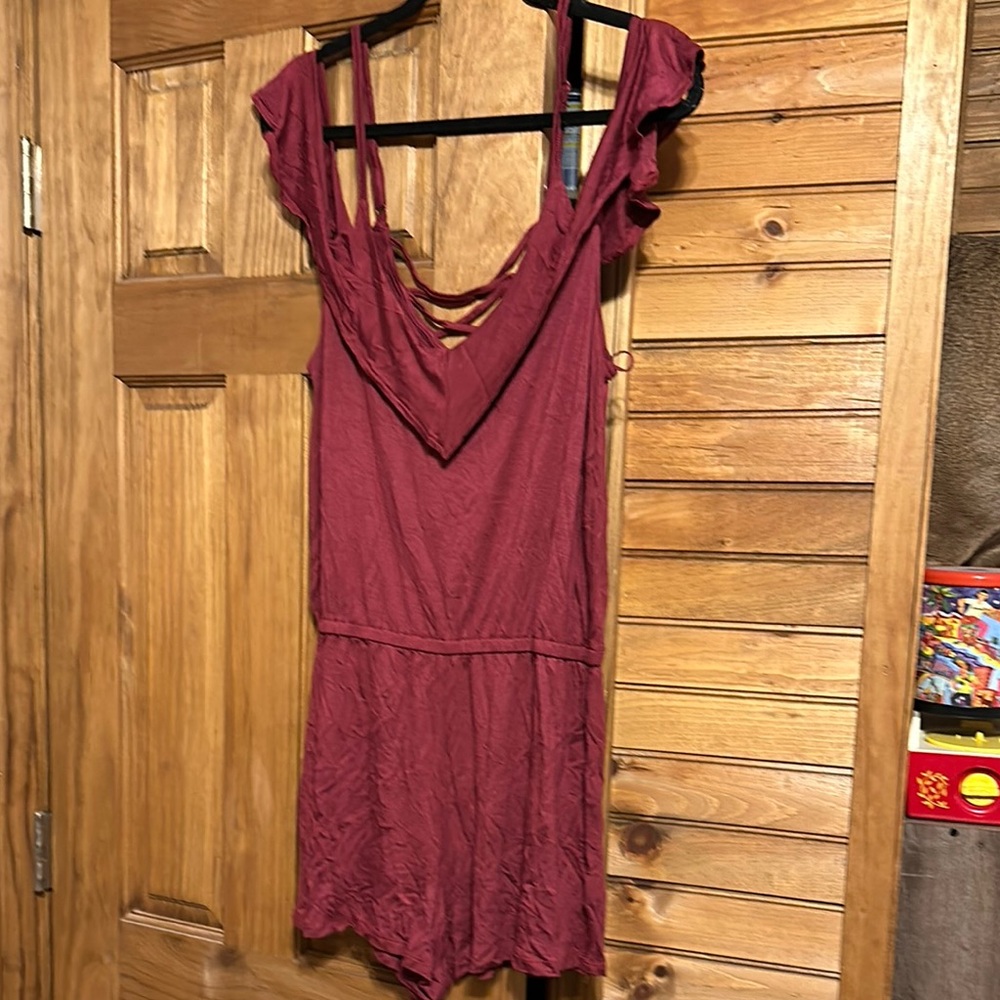 Aeropostale Red Skirt Set